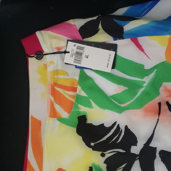 NWT RLX Ralph Lauren Women's Aim Skort Performance Skirt Abstract Palms - Picture 6 of 8